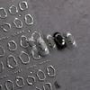 1pcs 5D Rhinestones Gold Silver Irregular Pattern Nail Sticker Simple Design Adhesive Slider Nail Art Decoration Decals Supplies