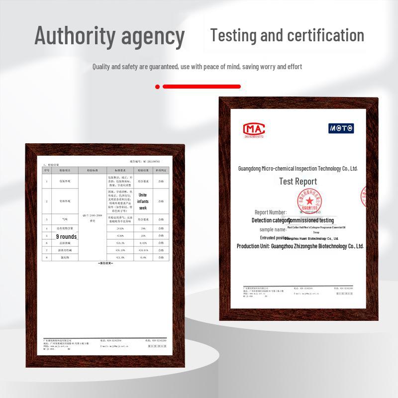 Men's Handmade Soap: Refreshing Cologne Face Wash for Oil Control, Acne and Blackhead Removal