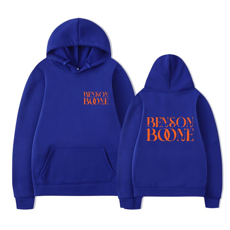 Benson Boone Hoodies Print Fashion Sweatshirt Casual Oversize Unisex Autumn Winter Fleece Streetwear Tops Sudaderas