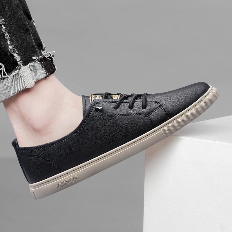 Fashion Casual Men's Shoes Comfortable High-quality Design Style Fashion Party Daily Quality Young People's Black and White Shoes