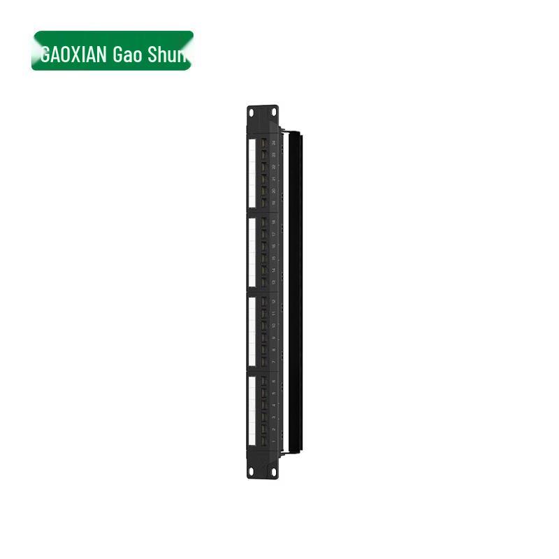 

GAOXIAN Cat6 Unshielded 24-Port Patch Panel with Cable Management