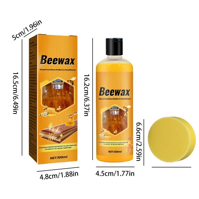 100ml Träpolering Träbehandling Bivax Behandling Bivax Polerare Skötsel Underhåll Bivax Trägolvsskyddsvax