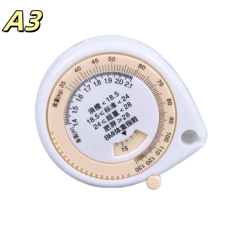 Bmi Body Measuring Tape Sewing Ruler Waist Tape Measure Portable Soft Measurement Ruler Practical Accessories