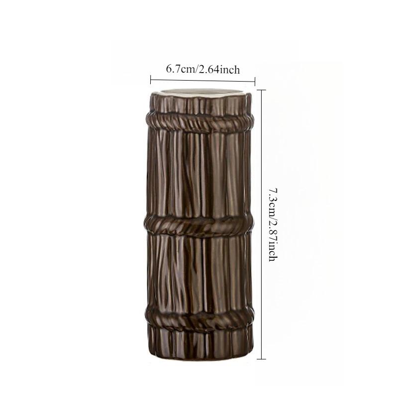 Creative Personalized Tiki Ceramic Cup Different Type Funny Cup Decorations Premium Tropical Cup Drinks for Exotic New Year Gift