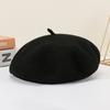 Beret Wool Knit Autumn Winter Vintage Womens Casual Outing Warm Comfortable