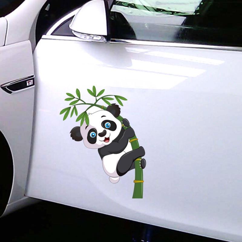 Funny for Giant Panda Panda Print Stickers Personalized Design Car Door Window Exterior Body Decorative Stickers for Adu