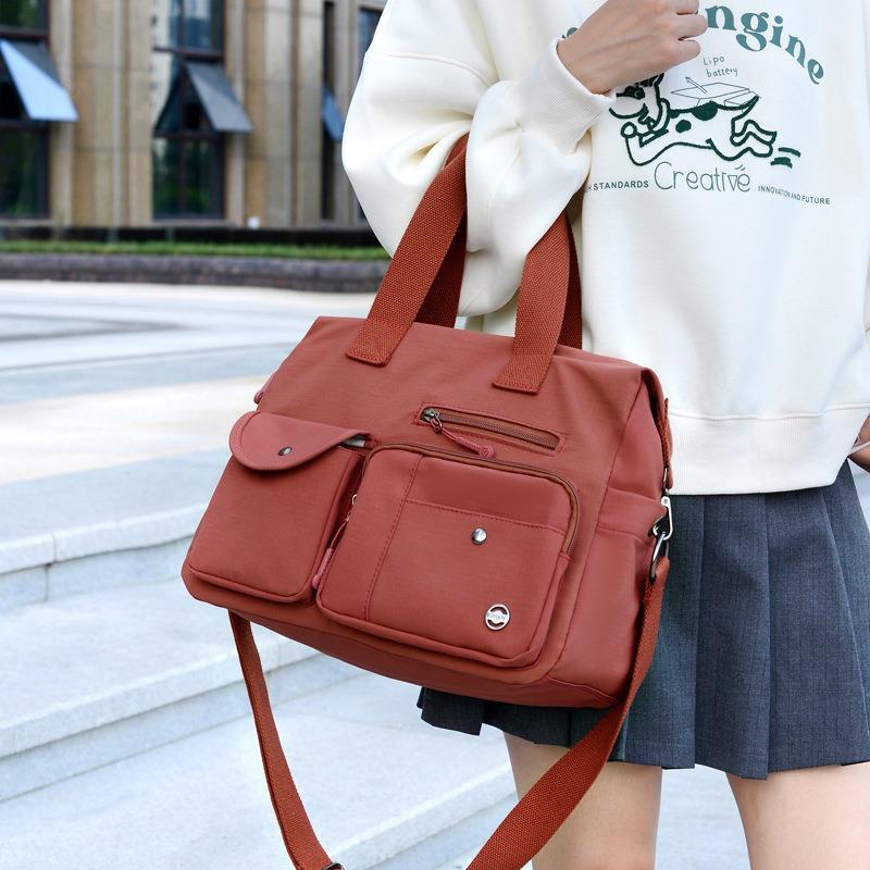 Large capacity nylon shoulder messenger cloth bag tote bag fashionable new portable multi-pocket women's bag