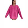 Unisex Oversized Hoodless Sweatshirt Women Men Fall Winter Casual Long Sleeve Cotton Blend Top