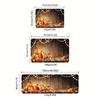 VIKAMA Halloween Kitchen Rugs Pumpkin Absorbent Soft Doormat Rug For Bedroom Carpet For Living Room Machine Washable