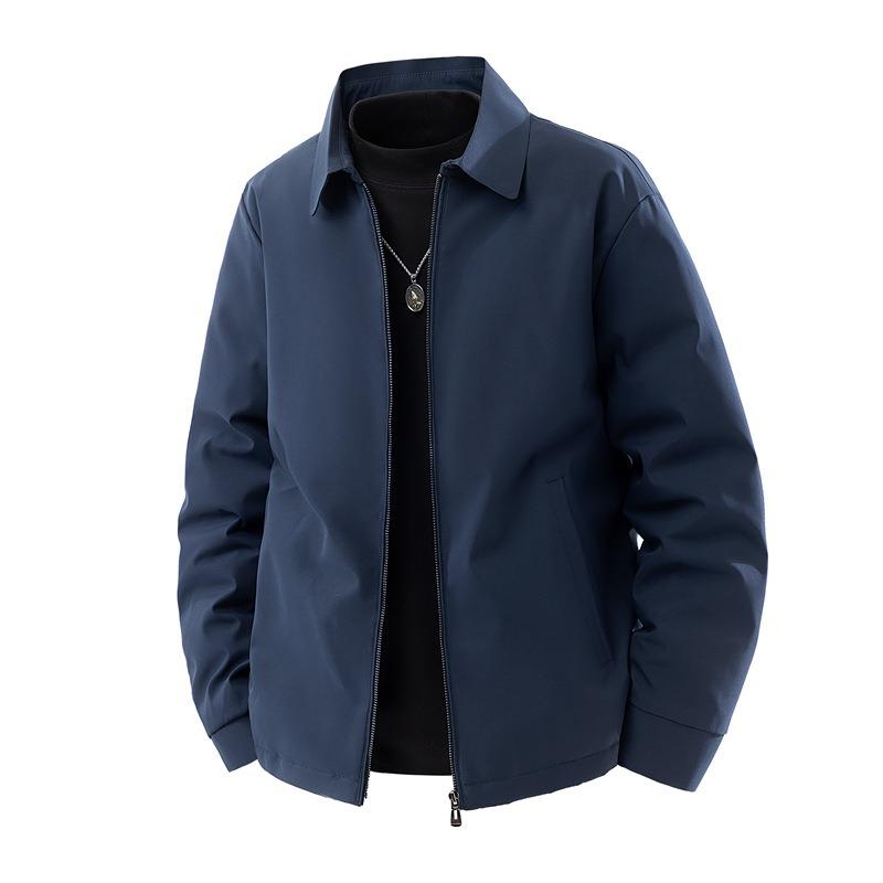 

Мужской зимний пуховик бизнес-класса с лацканами, на белом утином пуху, холодостойкий, свободного кроя, в стиле кэжуал L