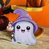 1PC Cute Halloween Ghost Shaped Cartoon Ghost Figurine Craft Toy Ghost Ornament Home Party Creative Decoration