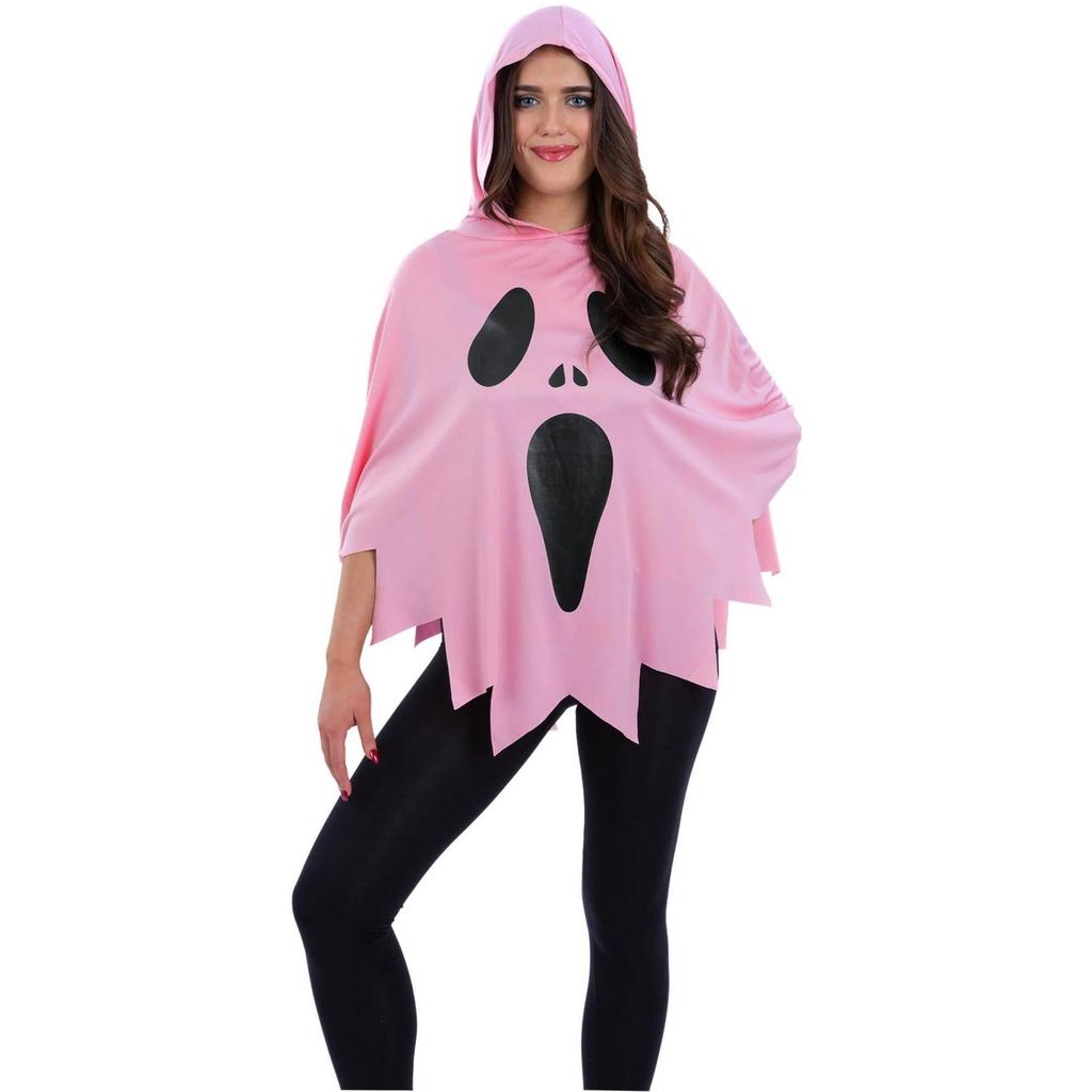 Smiffys Womens/Ladies Ghost Costume Poncho