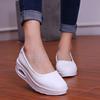 Women Flats Shoes Air Cushion Nursing Work Shoes Fitness Ladies Shoes High Heels Soft Breathable Thick Sole Shoes