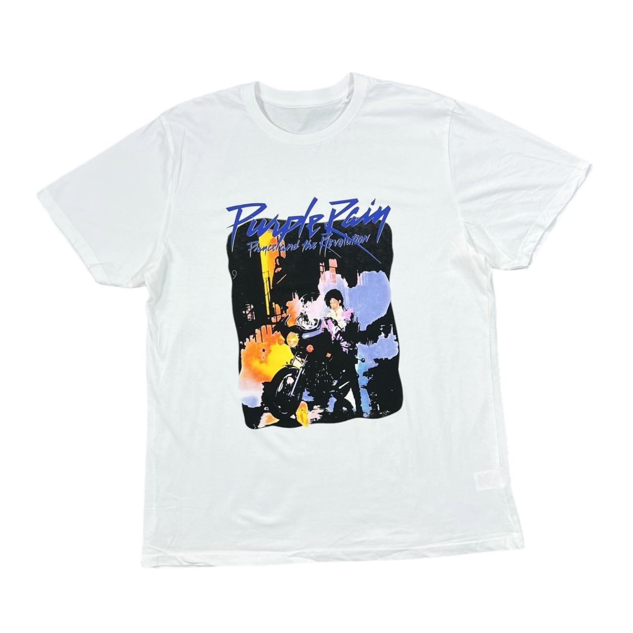 PRINCE AND THE REVOLUTION Purple Rain Psychedelic Funk Rock Band T-shirt XL S