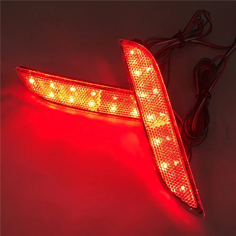 Pair Bumper Reflector Turn Signal Brake Tail LED Light For Toyota Camry 2018-up