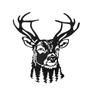 Metal Deer Head Wall Art, Home Decor, Iron Craft, Rustic Style, 1 Piece