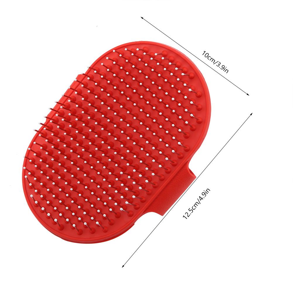 Round Silicone Pet Bathing Hair Grooming Clning Brush Dogs Cats Comb Supplies Blue