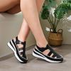 Fashion Women Shoes 2024 New Closed Toe Women Sandals Fashion Rome Casual Sandals Women Hollow Platform Wedges Plus Size Sneakers Female