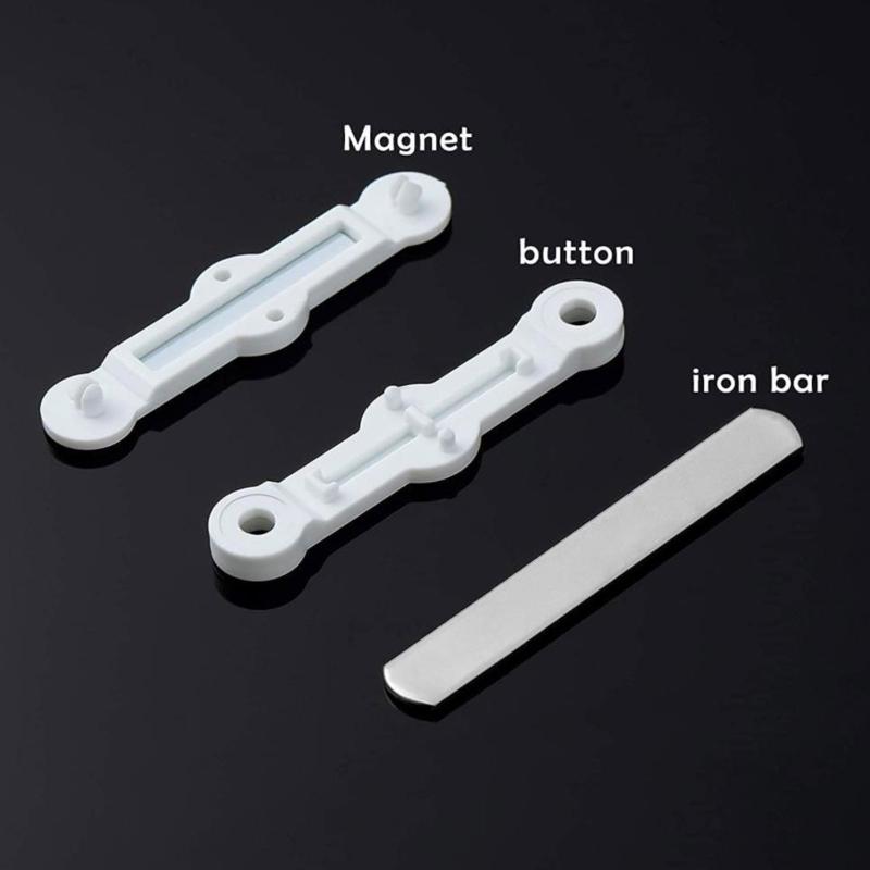 Creative Window Fly Net Fixing Clip Self Adhesive Punch Free Fly Screen Installer Clips Plastic Curtain Clamp Durabl