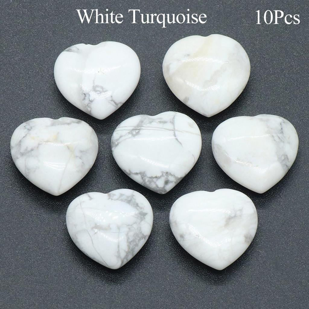 Herz-Kristall-Ornament-Dekoration, Energie-Naturstein, Reiki-Heil-Edelstein für Topfpflanzen, Fischtanks, Aquarien, Heimdekoration, Schmuckzubehör, 2 × 2 cm