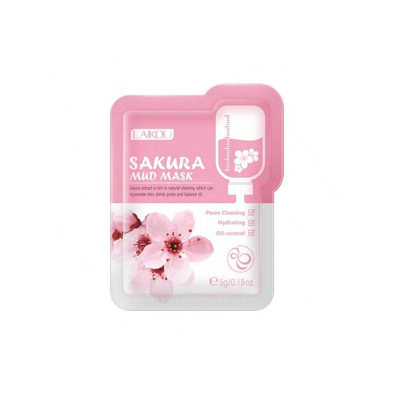 Sakura Mud Mask Cleaning Bahenní maska na obličej Základní produkty pro péči o pleť Hluboce hydratační a olejová maska Čištění obličejové masky