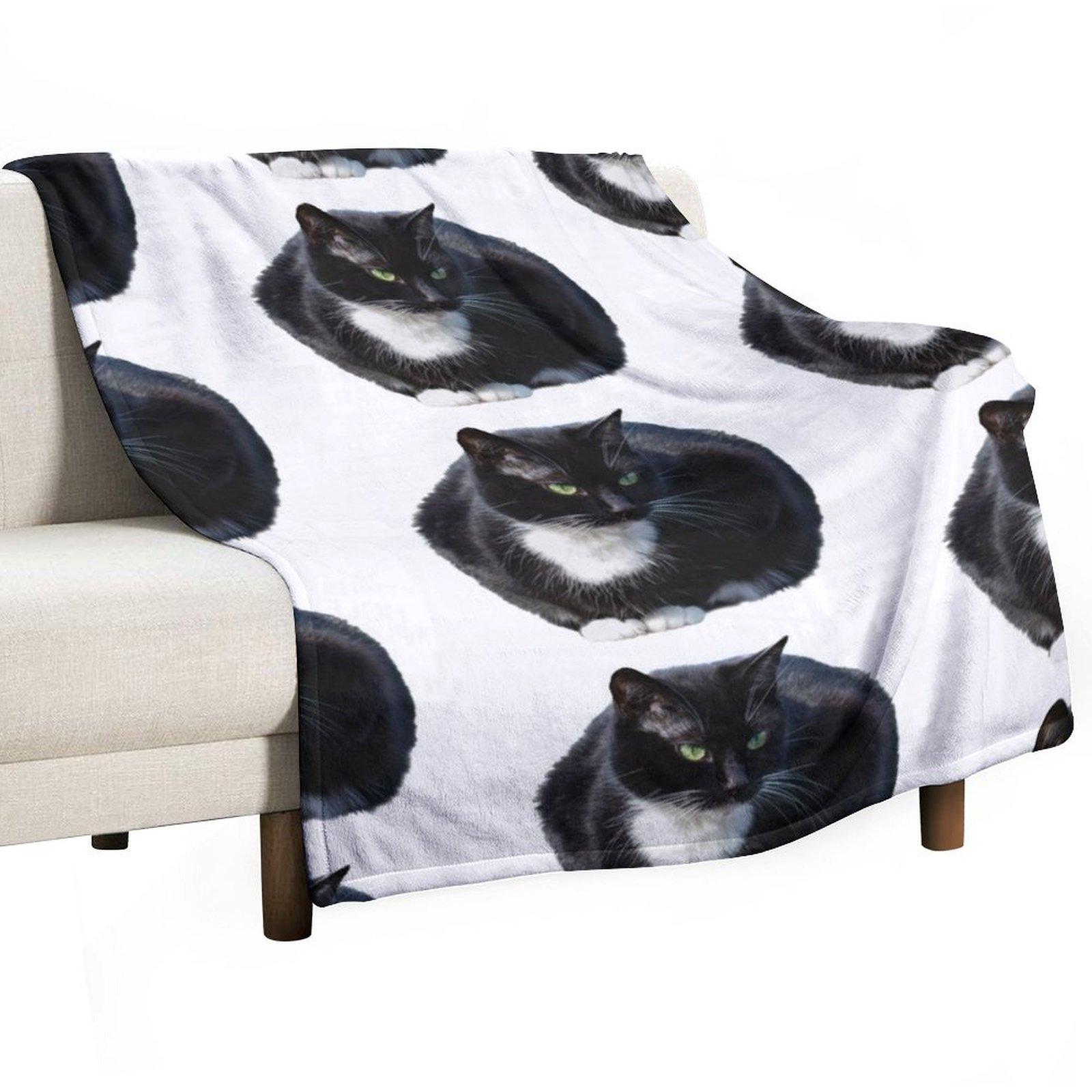 

Tuxedo Cat Throw Blanket Kid S For Baby Flannel Fabric Decorative Beds Blankets 30x40in