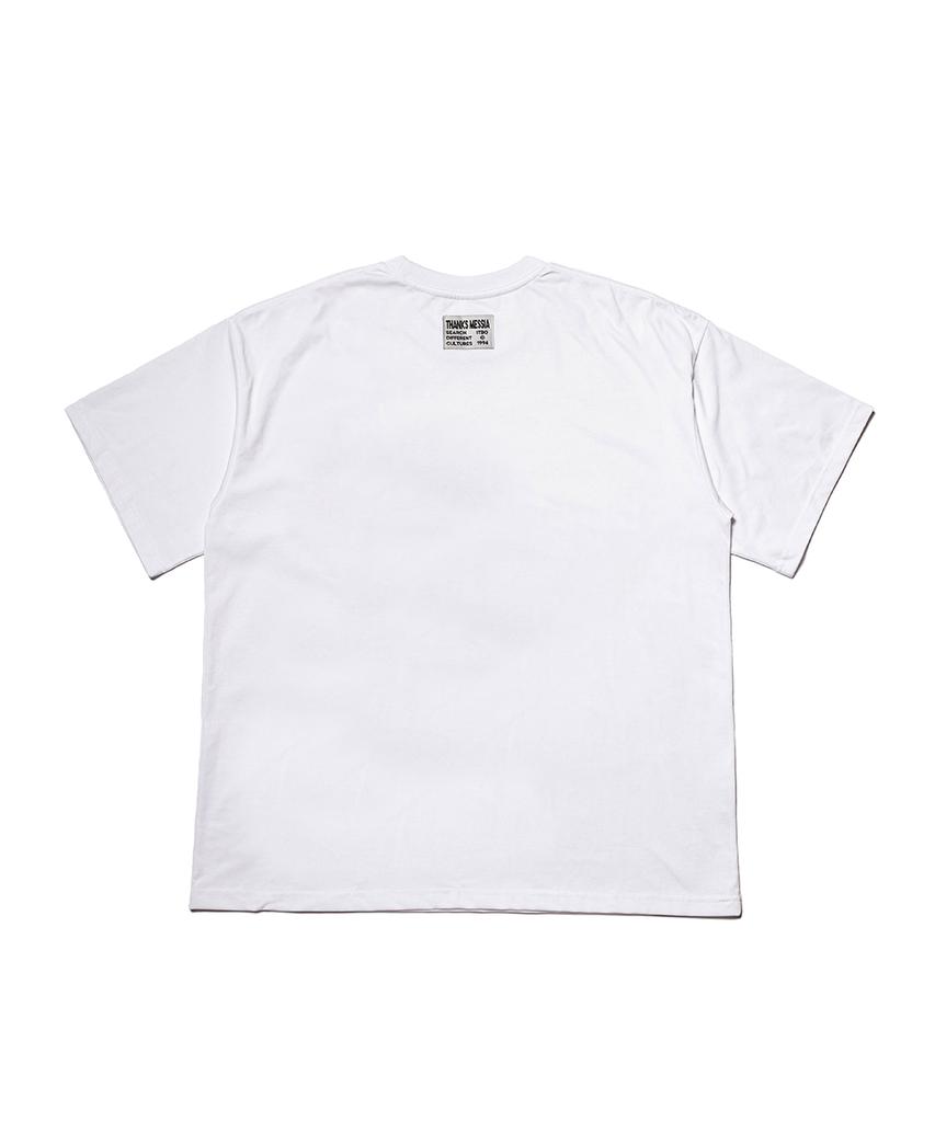 THANKS MESSIA Archive Revolver Tshirt-White