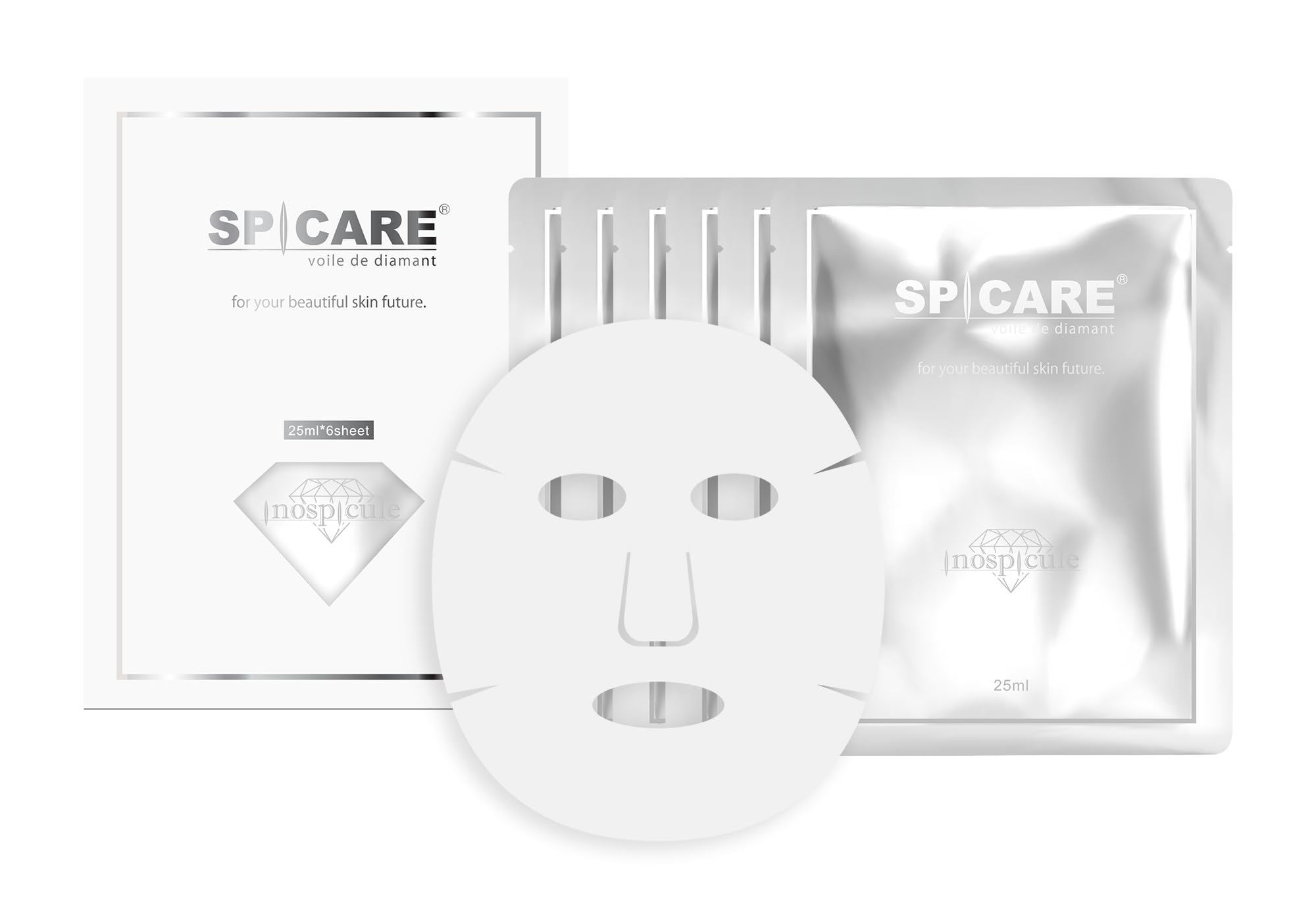

V3 Exciting Foundation Voile de Diamant Veil Diamond Mask Pack by Salon Exclusive [Official] (6 sheets) SPICARE, CHARIS&Co.