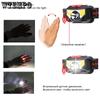 Led Induction Headlight Strong Light Rechargeable Headwear Night Running Fishing Mini Cob Small Head Lamp
