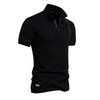 Men’s Polo Shirts Cotton Short Sleeves Lapel Collar Embroidery Casual T-shirts Daily Comfy Menswear Summer Slim Fit Tops