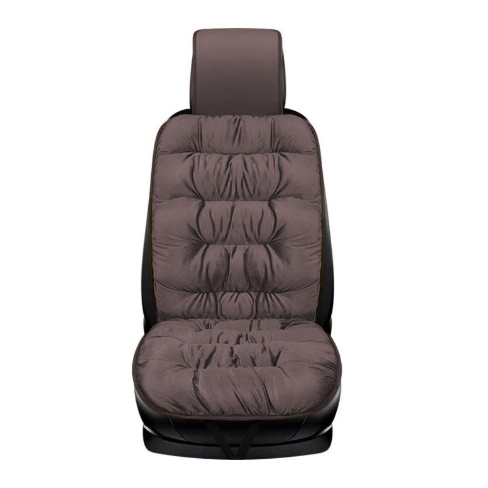 With Back Pad Winter Car Seat Cover Cotton Warm Velvet Car Seat Cushion   Auto Interio