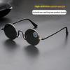 Shatar Round Crystal Sunglasses For Men Driving Small Size Internet Celebrity Model Glasses  Women Metal Framework High-Quality