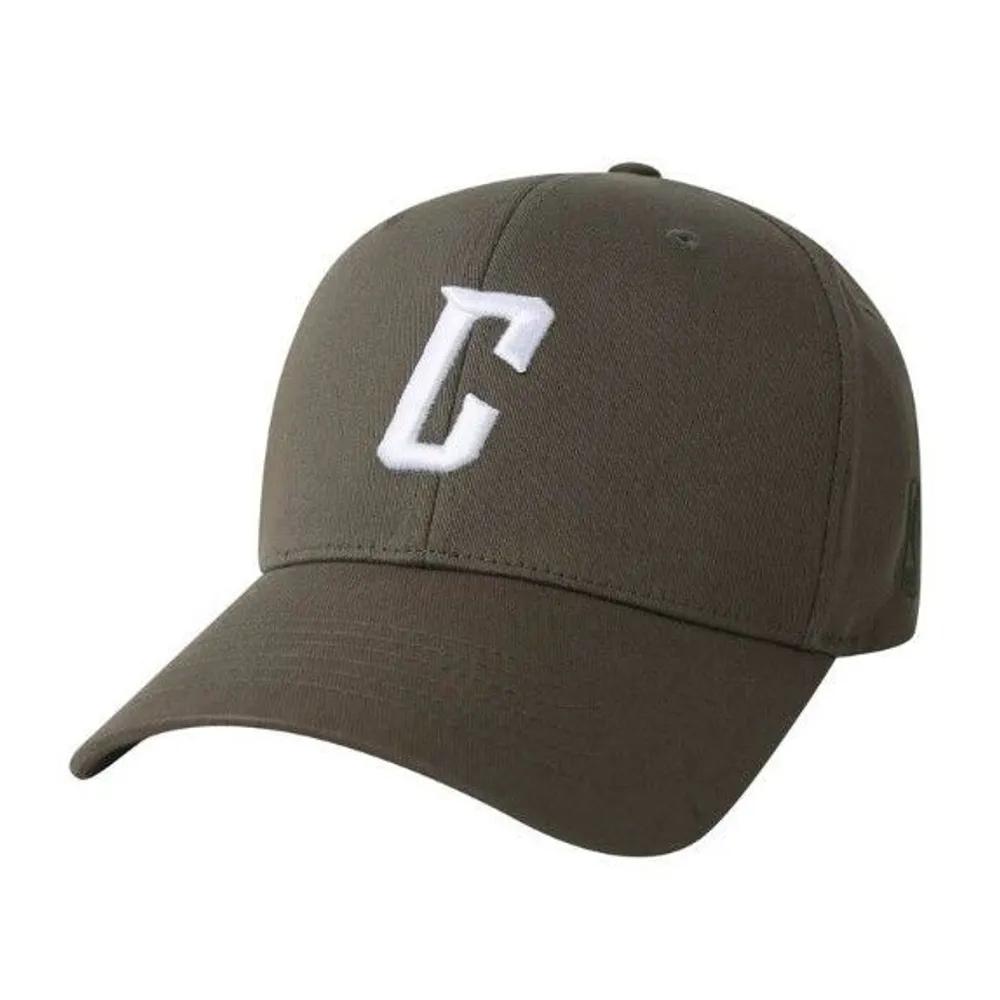 Unisex CHI Initial Embroidery Oversized Hard Ball Cap N255AP434P