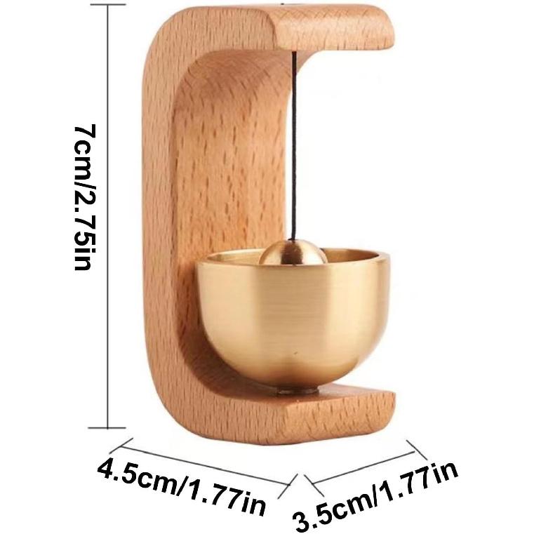 Shopkeepers Bell for Door Opening, Door Bell Chime Magnetic Door Chime, Small Doorbell for Refrigerator, Home Garden Windchime, Hanging Bells for