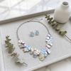 3 pcs/set Lightweight Necklace Earrings Set Zinc Zinc Zinc Alloy Bohemian Choker  Vacation