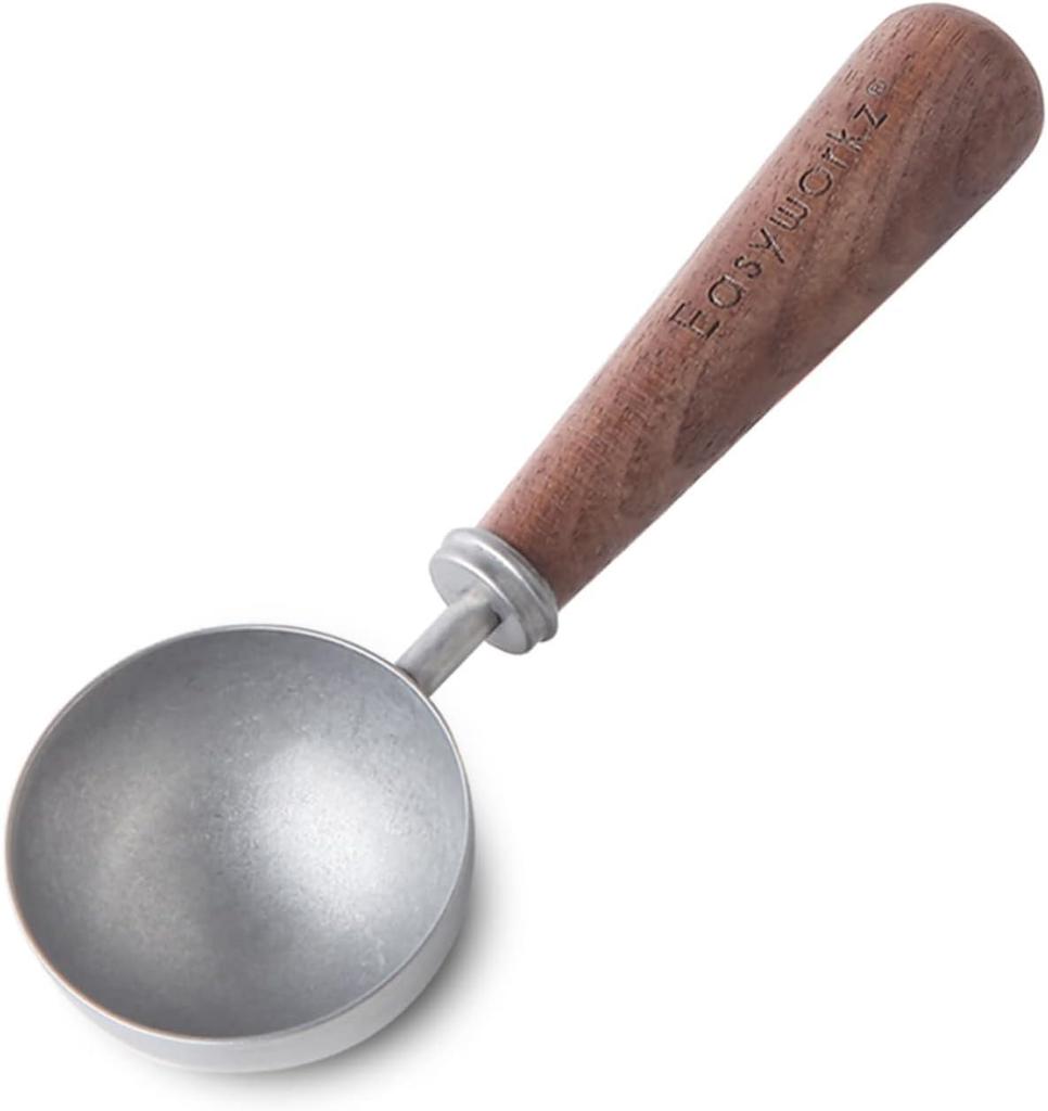 Easyworkz Retro Stainless Steel Coffee Measuring Spoon 10g Black Walnut Wooden Handle [Vintage]