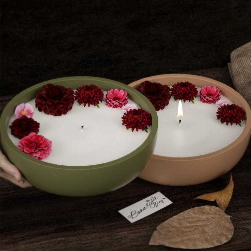 Fruit Bowl Resin Mold Silicone Tray Molds Epoxy Resin Casting Mould for Candle Holder Jewelry Storage Box Mold Decor