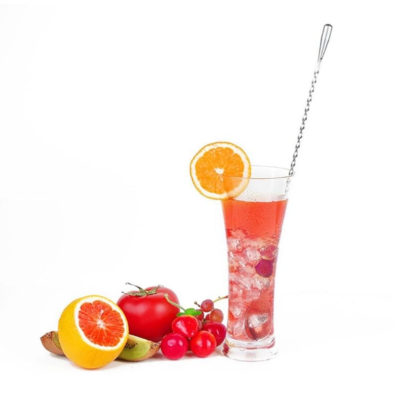 Agitatoare de cocktail cu mâner lung Barman Mixing Stick Linguri Oțel inoxidabil Barman Kit Accesorii Whisky Shaker Bar Bucătărie