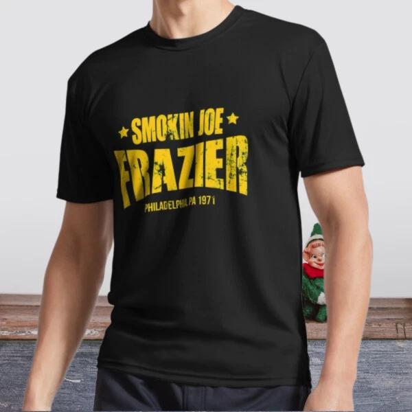 New ShirtJoe Frazier Boxing Legend Smoki Active Logo T-Shirt Funny Size S To 5XL