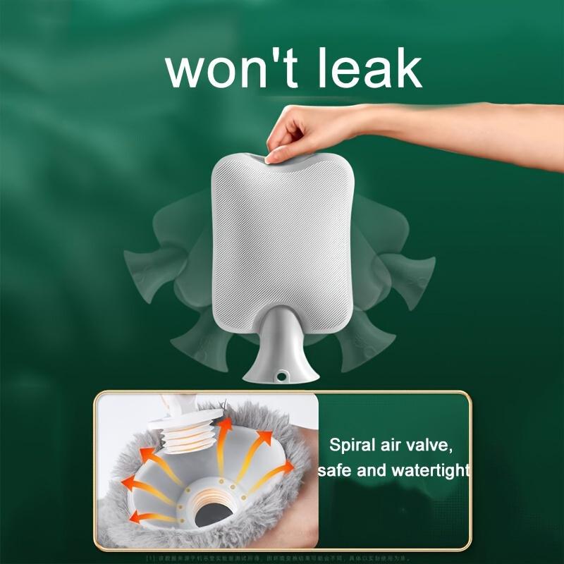 1 ks 33,81oz/ 67,63oz Plyšový termoforek s velkým objemem: PVC materiál, Hřející polštářek ideální do postele