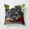 1Pc Cute Dog Yorkie Bichon Yorkshire Decor Print Pillow Case Bedroom Sofa Waist Cushions Cover Car Decoration Cushion