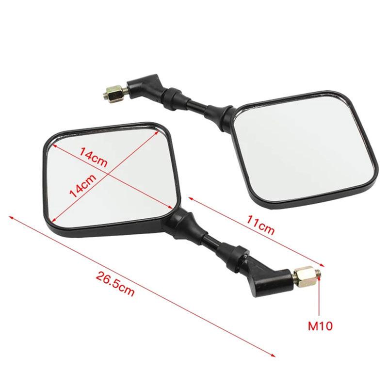 Motorcycle Rearview Mirrors 2Pcs 8mm 10mm For Suzuki DR 650 350 200 250 DRZ400 Dirt Pit Bike Supermoto Moped Scooter Accessories
