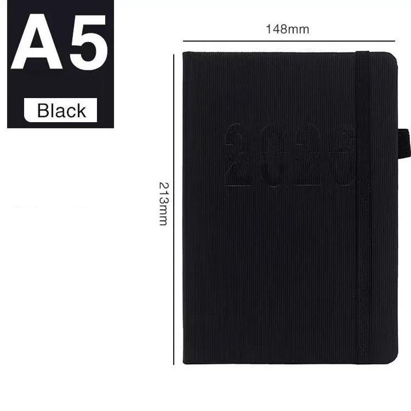 Colorful 2026 A5 Planner Notebook | 400 Pages Thick Paper Daily Schedule Book | Hardcover Agenda for Office & Students