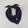 Damen Vintage Bogenzahn Polka Dot Dreiecksschal Mode Ins Bandana Haarschal für Süße Damen Tägliche Kleidung Kopftuch Taillendekoration