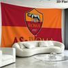 Tenture murale de football AS Roma Esthétique Accrochage mural Couverture en tissu imprimé Tapisseries décoratives pour chambre à coucher Salon Décoration de la maison