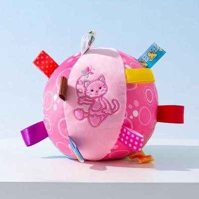 Pastel Pet Dog Colorful Fluffy Sound Ball Toy, Type B, 1 Piece