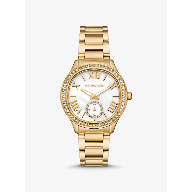 

Часы Michael Kors Sage с паве, золотистый тон, MK4805 золотой