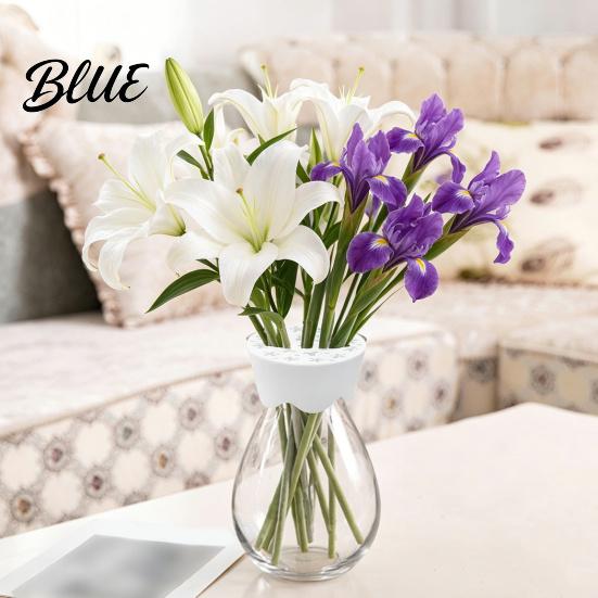 Floral Display Aid Blossom Grid Silicone Flower Arrangement Reusable Stem Holder for Vase Transparent Flexible Waterproof DIY Arrangements Wedding