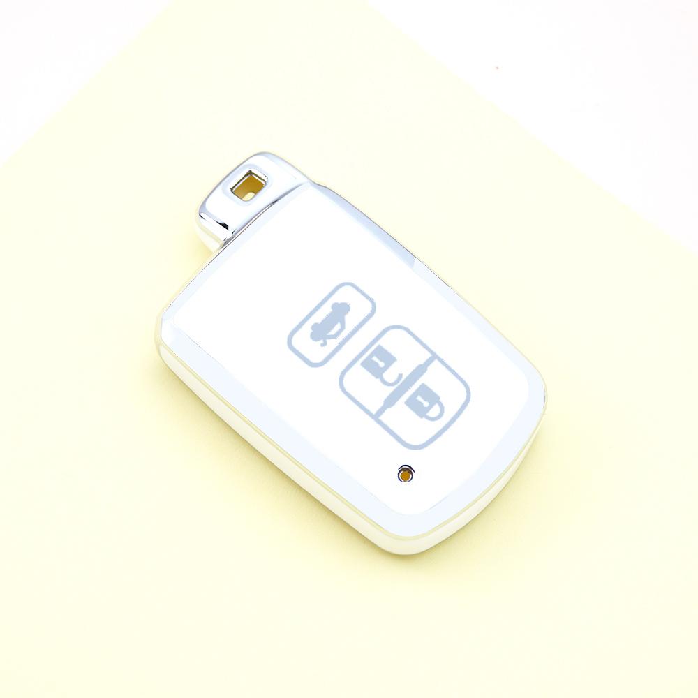 2 3 4 Buttons Silver Edge TPU for Toyota Camry RAV4 Avalon Auris Car Shell Fob Keyless Holder Smart Key Cover Case Bag Holder Protector