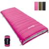 QEZER Down Sleeping 600FP 400T Connectable for Ideal for Car and Includes Storage Bag 500g Down Bag, Compact, Envelope-Style, Ultralight, 3-Season,